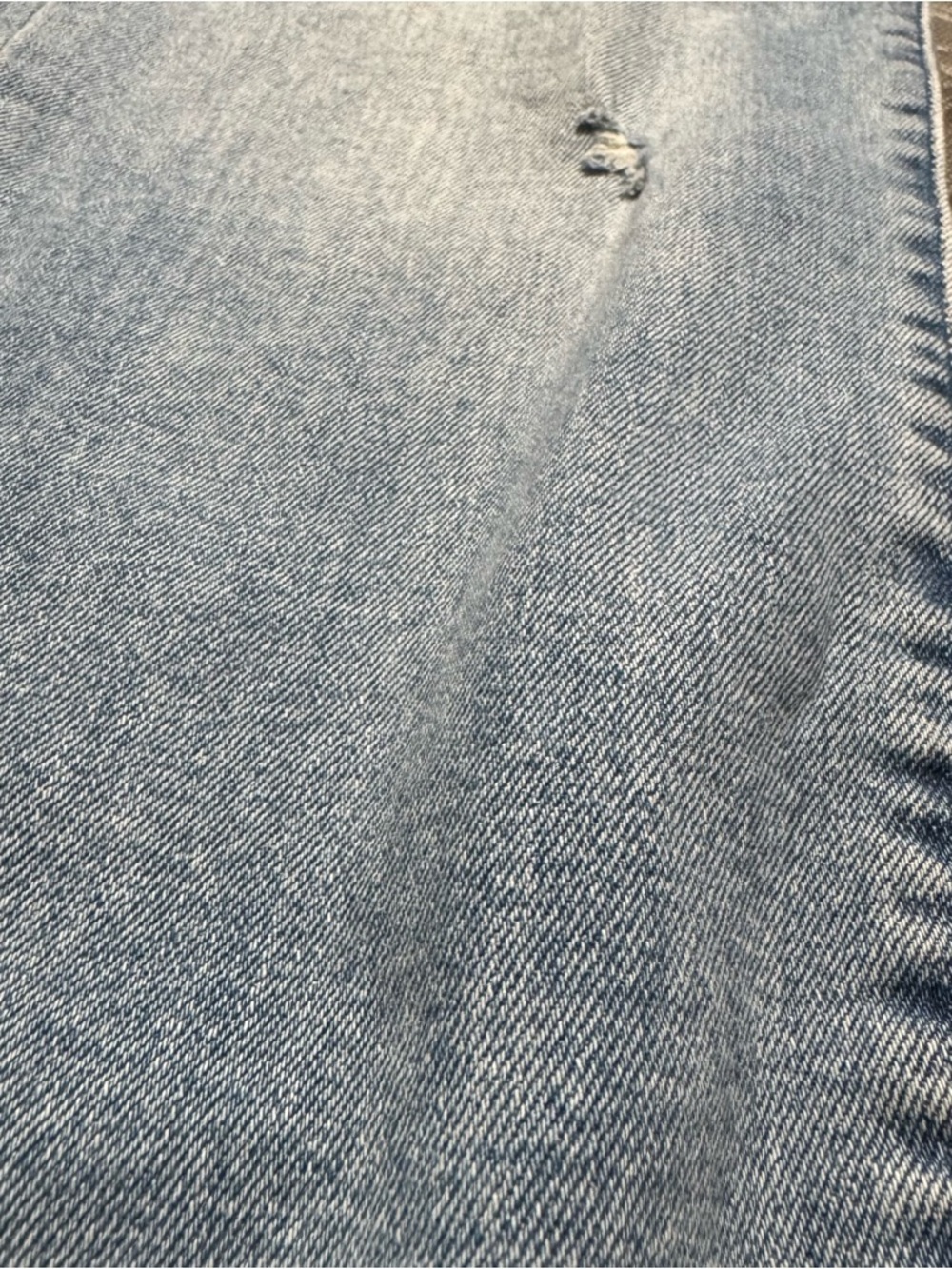 Pistola Light Wash Distressed Straight Leg Jeans Size 27 High Rise - Picture 11 of 12